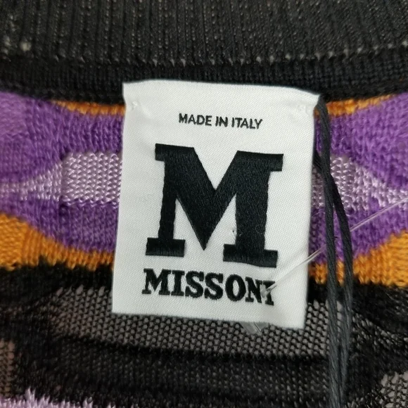 M Missoni NWT Long Sleeve Sweater Dress US 6 EU42 Multi Color Wool Blend 3D Knit - Picture 4 of 16